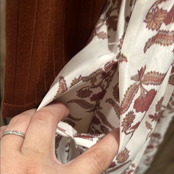 Joyfolie Bijoux Mia Joy Dress Size 7 Girls Brown and Cream Floral new never worn - Picture 10 of 12